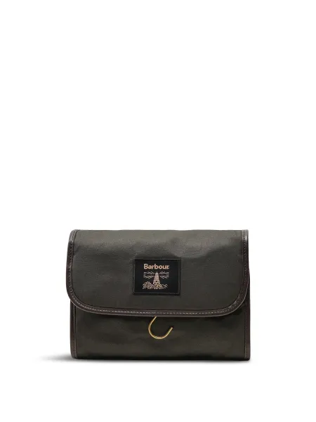 BARBOUR Wax Hanging Washbag