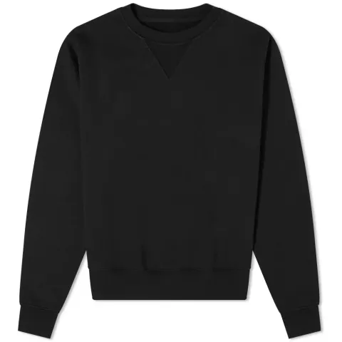 Back Knitch Details Crew Sweat