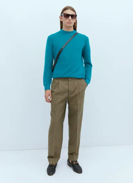 Logo Embroidery Knit Sweater