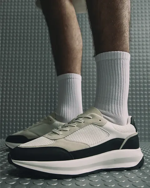 River Island Grey Runner Trainers