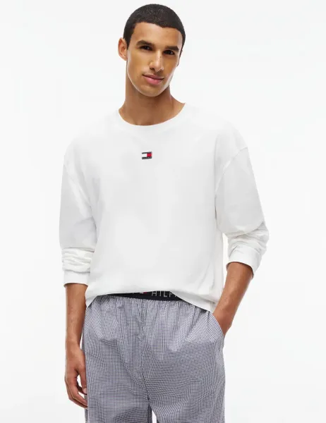 Tommy Hilfiger Pure Cotton Pyjama Top Ecru