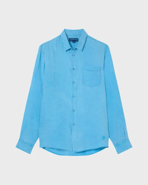 Vilebrequin Men Linen Mineral Dye Shirt