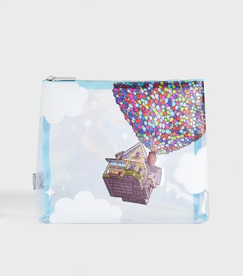 Multicolour Up House Clear Wash Bag