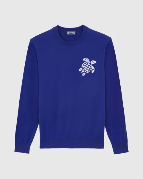 Vilebrequin Men Cotton Sweater Turtle