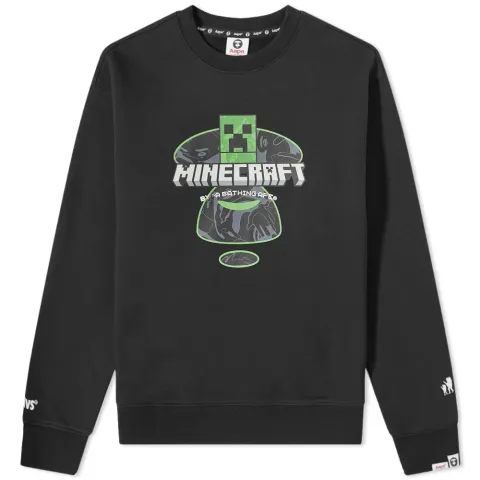 AAPE x Minecraft Back Print Crew Sweat