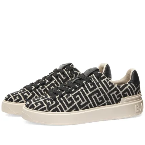 B Court Monogram Jacquard Sneaker