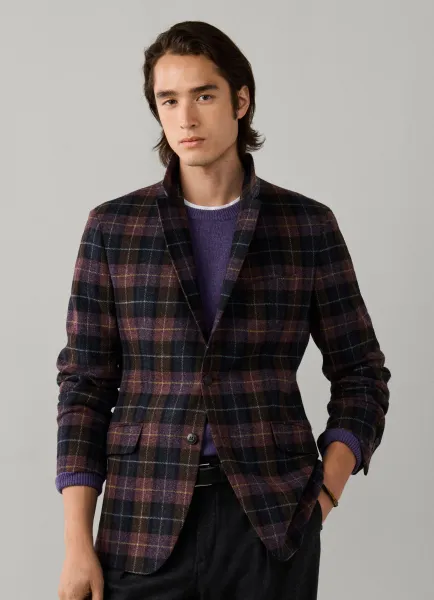 Hackett Wool Tartan Check Blazer - Woven in Britain