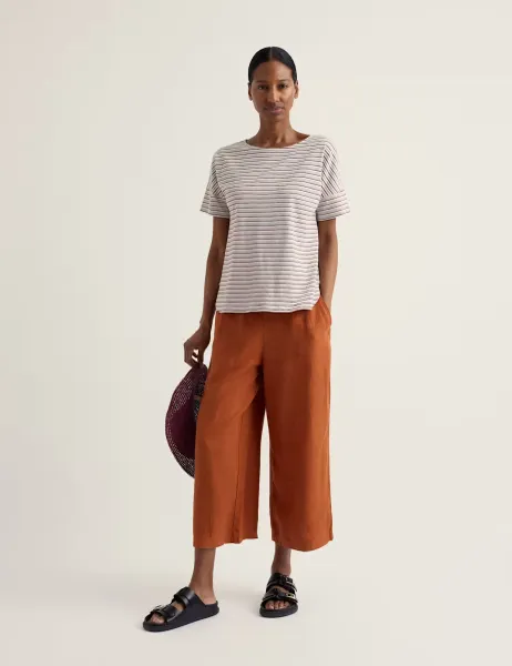 Seasalt Cornwall Pure Cotton Striped T-Shirt Multi