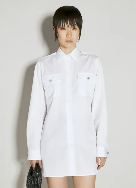 Classic Shirt With Embellished Buttons