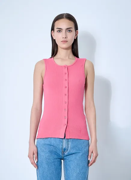 Button-Down Tank Top