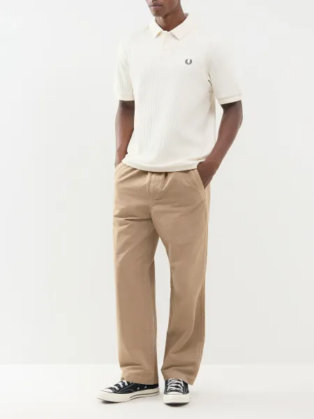 Fred Perry Drop Needle Jersey Polo Shirt