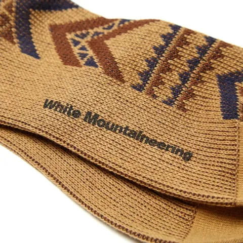 Zigzag Pattern Middle Sock