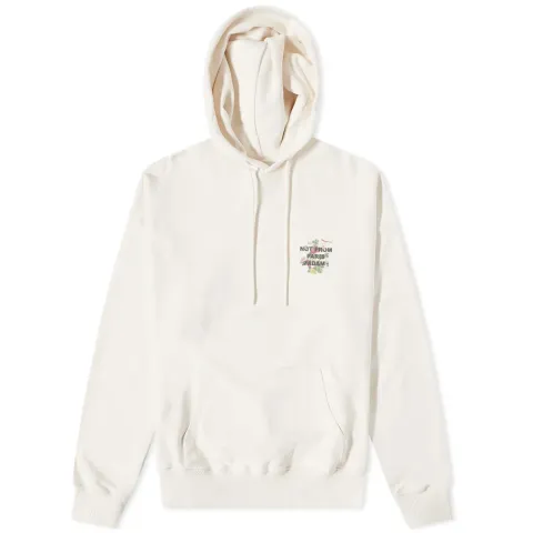 Drôle de Monsieur Grapes Back Slogan Popover Hoodie