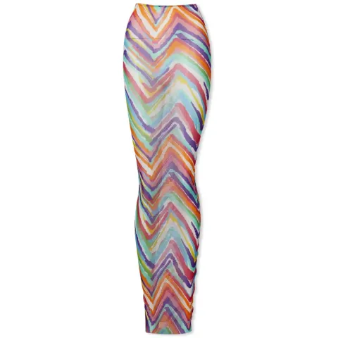Sheer Chevron Skirt