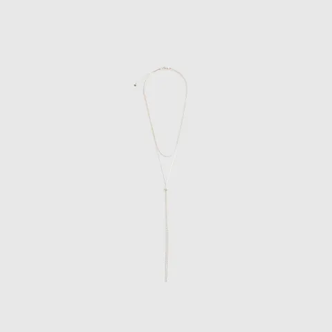 River Island Rose Pretty Chain Lariat Necklace