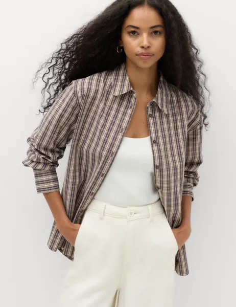 Marks & Spencer Pure Cotton Checked Shirt