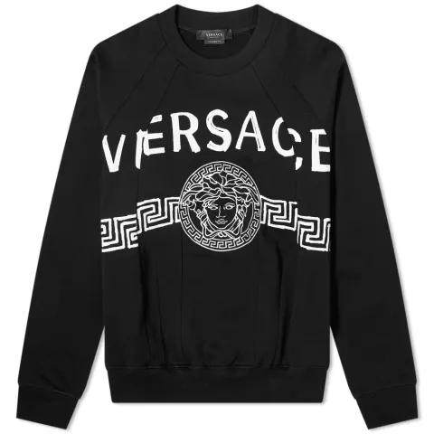 Cut and Sew Graffiti Logo Crew Sweat