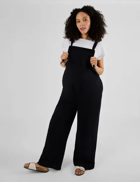 JoJo Maman Bébé Maternity Cotton Rich Wide Leg Dungarees