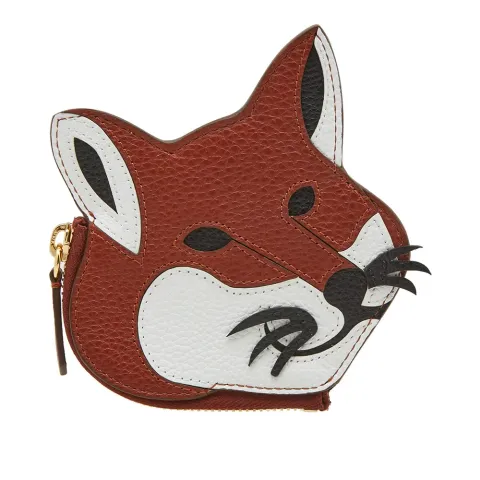 Maison Kitsuné Leather Fox Head Coin Purse