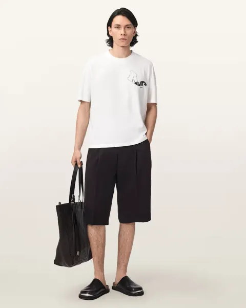Castro Wide Leg Cotton Shorts