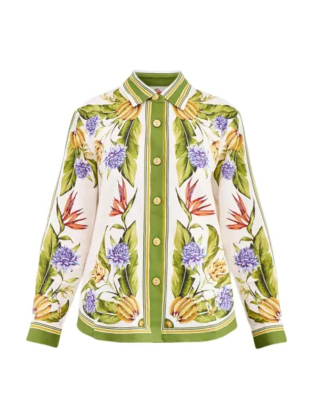 Farm Rio Tropical Scarf Sand Shirt