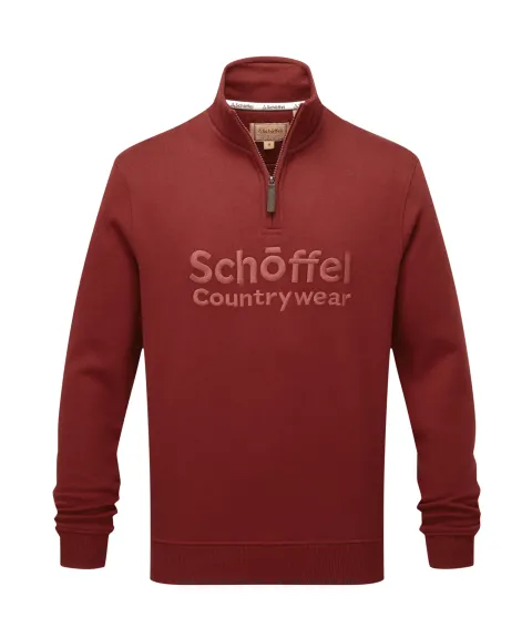 Bude Quarter Zip Sweatshirt - Redwood