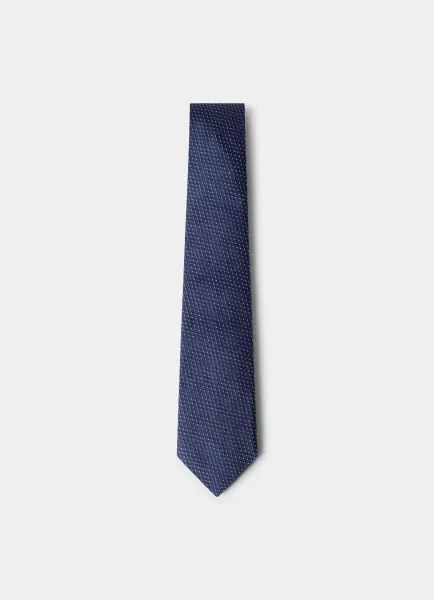 Hackett Silk Two Tone Dot Tie - Made in Italy