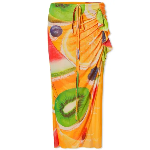 Some Fruits Wrap Skirt