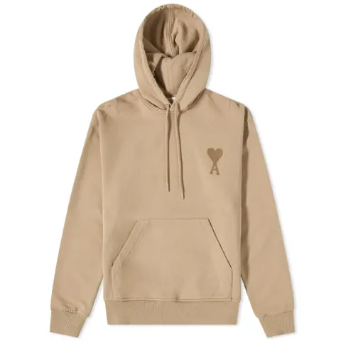 AMI Tonal Heart Popover Hoodie
