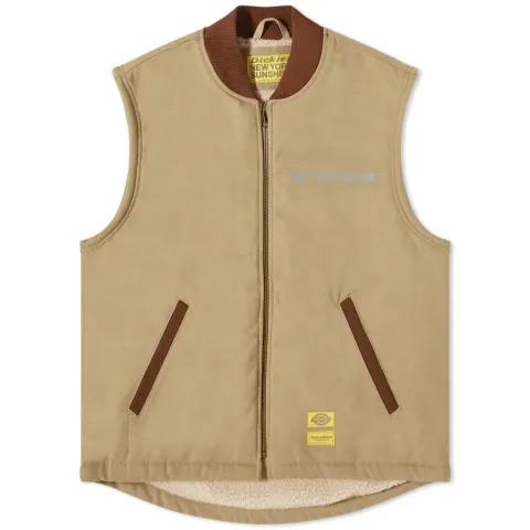x New York Sunshine Sherpa Lined Duck Vest