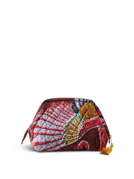 One Hundred Stars Organic Cotton Velvet Crane Pouch