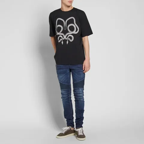 Slim Zipped Biker Jean