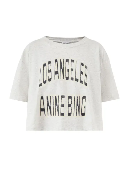 Johnny Cropped Tee Grey Melange