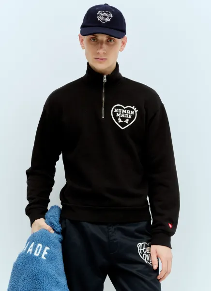 Military Half-Zip Sweatshirt