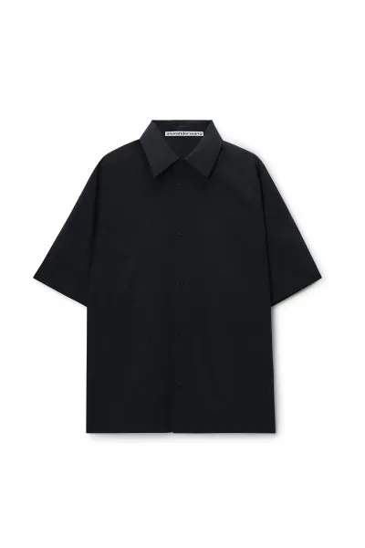 PERFORATED LOGO SHORT SLEEVE SHIRT