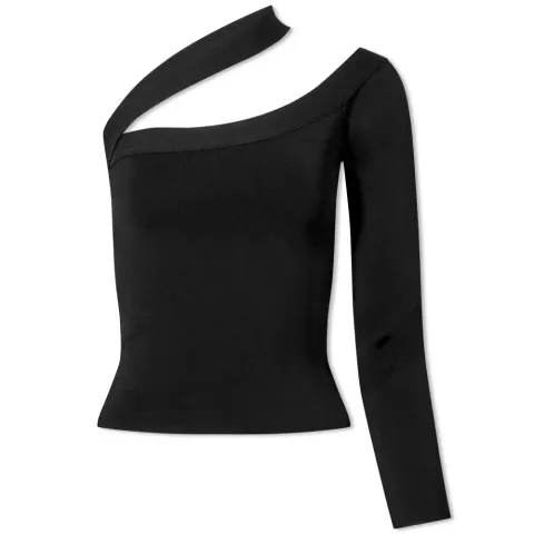Long Sleeve Xavia One Shoulder Top