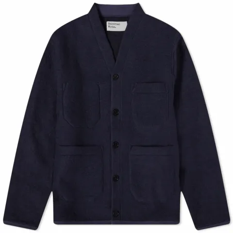 Wool Fleece Cardigan