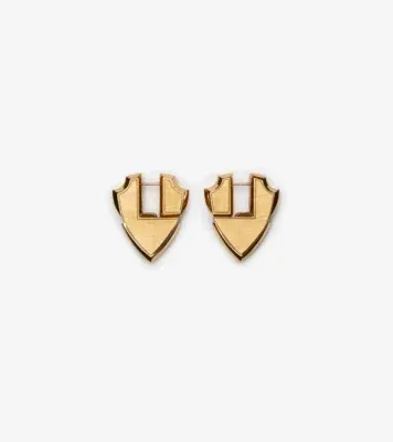 Shield Earrings in Gold