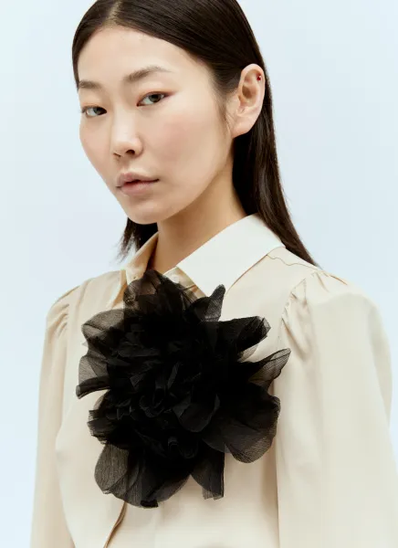 Crepon Flower Brooch