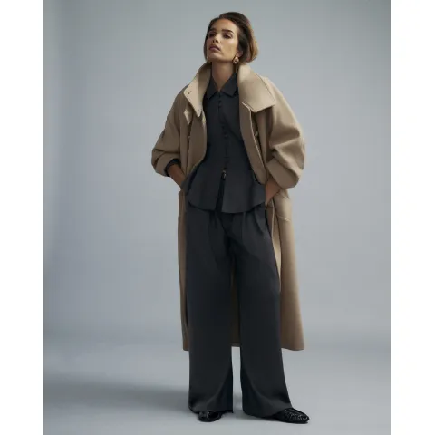 River Island Belted Wide Leg Trousers