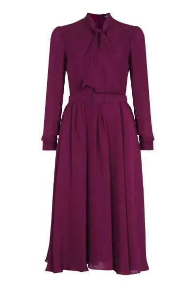 Gaie Dress in Orchid Silk Double Georgette