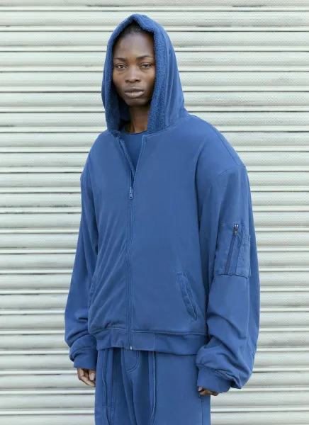 Reversible Towel Hooded Sweatshirt
