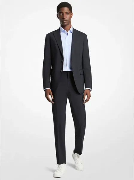 Slim-Fit Wool Blend Travel Suit