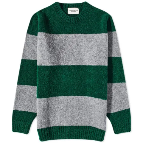 Eskimo Fleece Stripe Crew Knit