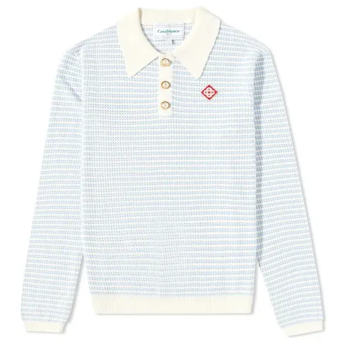 Grandpa Long Sleeve Knit Polo
