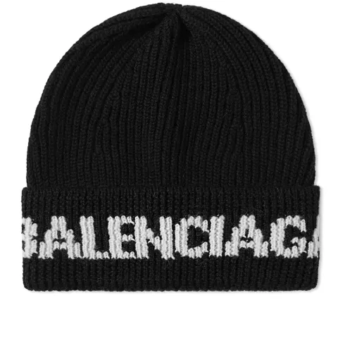Intarsia Logo Beanie