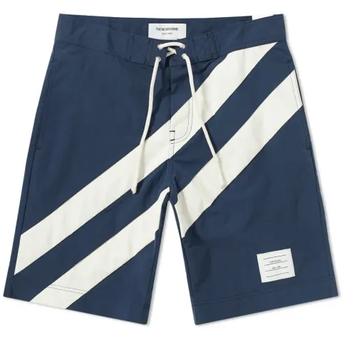 Diagonal Stripe Board Short