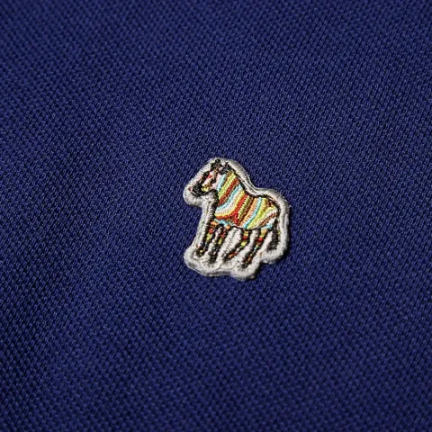 Regular Fit Long Sleeve Zebra Polo