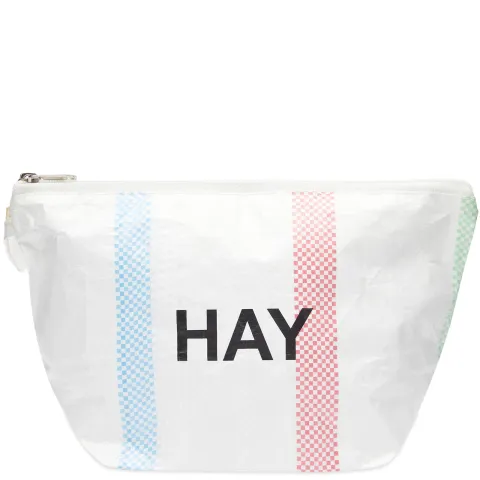 Recycled Candy Stripe Wash Bag - Small