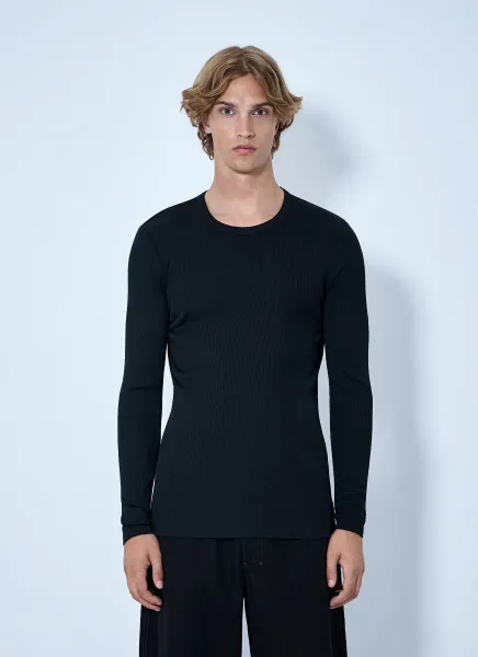 Long Sleeve Ribbed Tee
